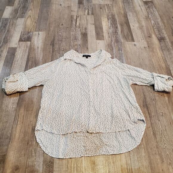 Velvet heart large women's button down blouse - Picture 4 of 12